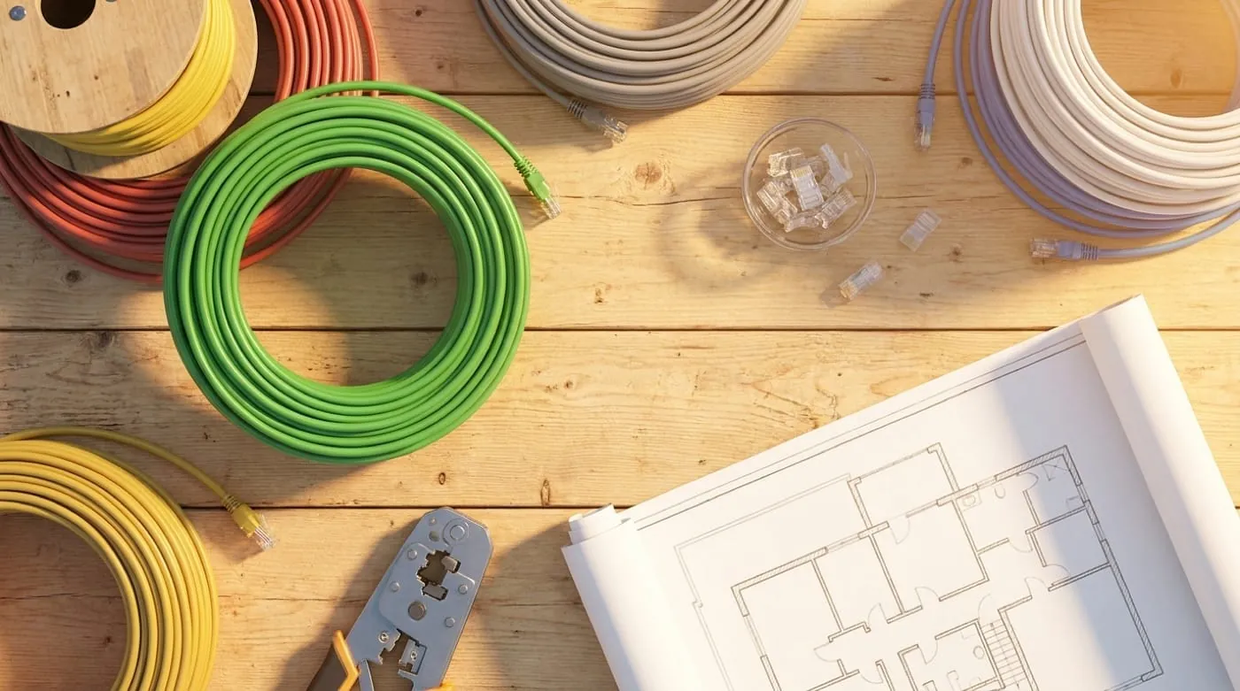 Herramientas y planos para instalación de cableado estructurado